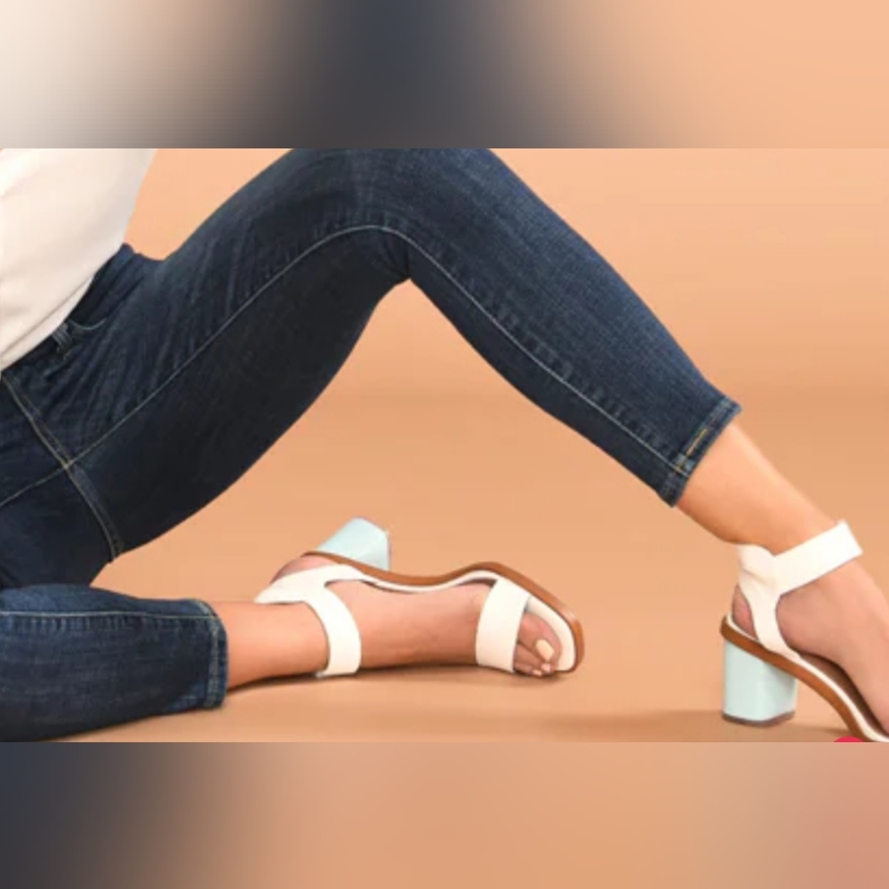 Beautiful Cora Vegan Block Heel Square Toe Sandals